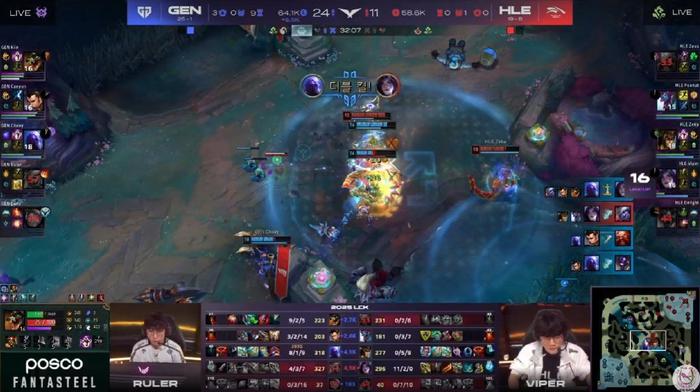 HLE绝杀GEN，Doinb拿下关键大龙2025世界赛2:0（深圳）